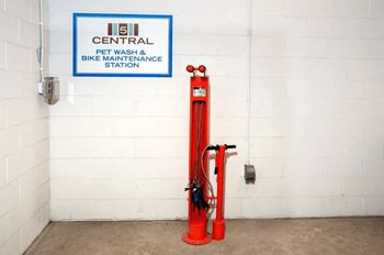 Bike fix-it station and racks
